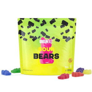 Żelki konopne Green Out Greenout SOUR BEARS 130g CBD