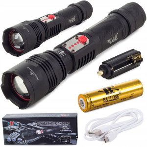 Latarka Taktyczna Bailong Cree Led Usb Xml-l T6