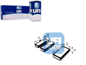 Filtr Kabinowy /3 Szt/ Ufi