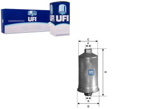 Filtr Paliwa Alfa 155 2.0 16v 92-97 Ufi