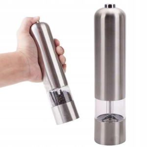 Młynek Do Pieprzu Soli Przypraw Inox Elektryczny