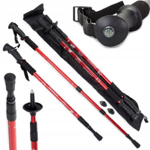 Kijki Nordic Walking Trekingowe 2x Kij + Pokrowiec