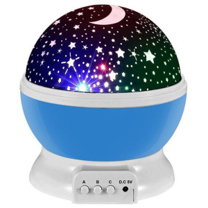 Projektor Gwiazd Lampka Nocna Nieba Obrotowa 2w1