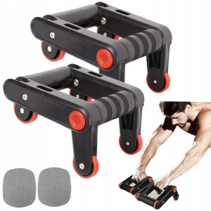 Uchwyty Roller Do Ćwiczeń Podpórki Do Pompek 2w1