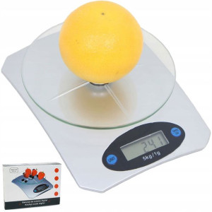 Elektroniczna Szklana Waga Kuchenna 5 Kg / 1g Lcd