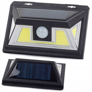 Lampa Solarna 74 Led Cob Czujnik Ruchu Zmierzchu