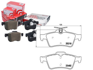 Klocki Hamulcowe Peugeot 508 10- Tył Brembo
