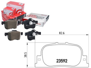 Klocki Hamulcowe Toyota Camry 99-01 Tył Brembo