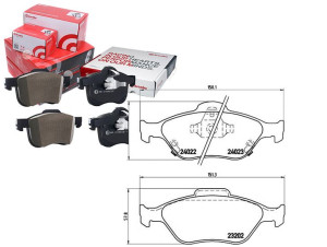 Klocki Hamulcowe Toyota Yaris 06- Brembo