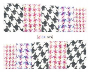 BN524 Naklejki wodne na paznokcie sweter zima