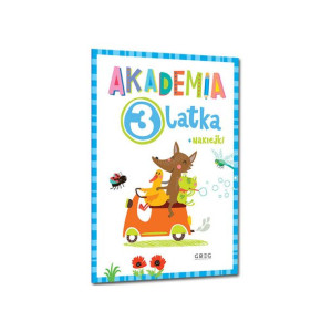 Akademia 3-latka Ćwiczenia Zadania Naklejki Greg