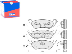 Klocki Hamulcowe Chrysler Voyager 01- Tył Cifam