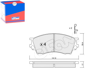 Klocki Hamulcowe Mazda Xedos 9 93-02 Przód Cifam