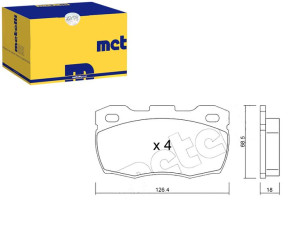 Klocki Hamulcowe Landrover 90,110 95- Metelli