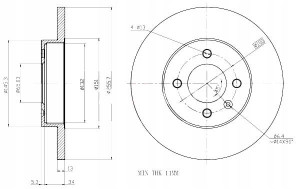 Tarcze Ham. 2szt Vw P. Passat 88-96 Maxgear