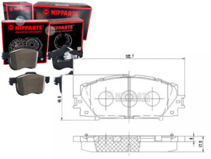 Klocki Hamulcowe Lexus Ct 200h Nipparts Nipparts