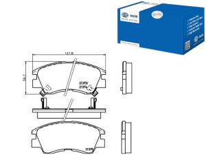 Klocki Hamulcowe Hella Pagid X3511005 Mb500815 Mr1