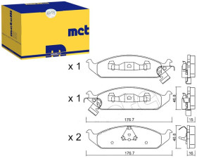 Klocki Hamulcowe Chrysler Stratus 95-01 Metelli