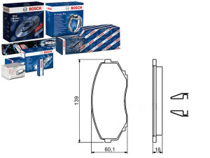 Klocki Hamulcowe Mazda Przód Mpv 99-06 Bosch