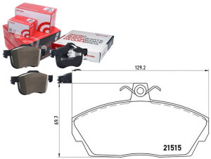 Klocki Hamulcowe Land Rover Freelander 97-00 Bremb