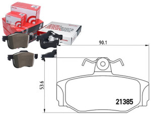 Klocki Hamulcowe Volvo 740-760 -96 Tył Brembo