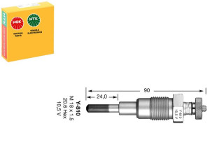 Świeca Żarowa Peugeot 504 J7 1.9d/2.1d/2.3d 02.71-