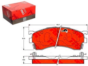 Klocki Hamulcowe Mazda Przód 626 91- Probe 323 98-