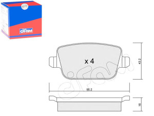Klocki Hamulcowe Ford Mondeo 07- Tył Cifam