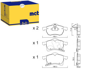 Klocki Hamulcowe Opel Astra G, Zafira Metelli