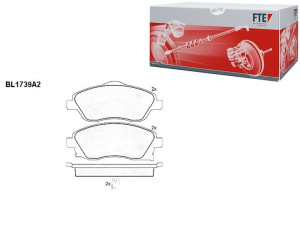 Klocki Hamulcowe Opel Corsa Meriva Tigra 17mm Wva2
