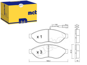 Klocki Hamulcowe Citroen Jumper 06- Metelli