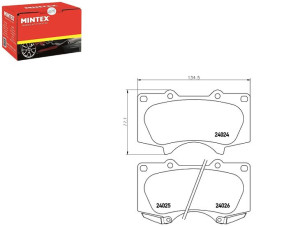 Klocki Hamulcowe Mintex 4605a472 Mz690355 4605a481
