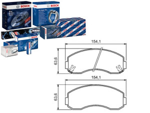 Klocki Hamulcowe Kia Przód K2500 03- K2700 99- Bos
