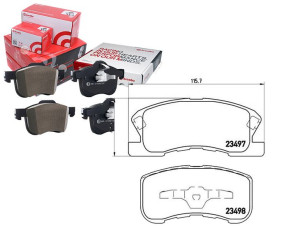 Klocki Hamulcowe Daihatsu Sirion 98-05 Przód Bremb
