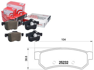 Klocki Hamulcowe Chevrolet Lacetti 05- Tył Brembo