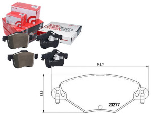 Klocki Hamulcowe Citroen C5 2.0-2.0hdi 01- Brembo