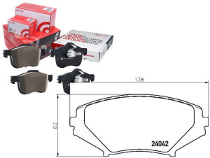 Klocki Hamulcowe Mazda Rx8 03-12 Brembo