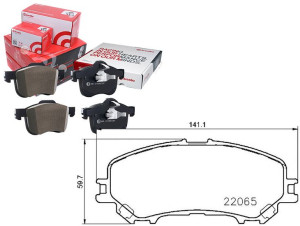 Klocki Hamulcowe Nissan Qashqai 13- Przód Brembo