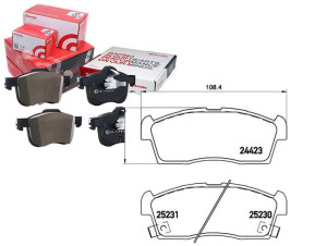 Klocki Hamulcowe Peugeot Ion 10- Przód Brembo