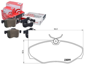 Klocki Hamulcowe Renault Trafic 01- Brembo
