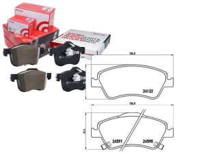 Klocki Hamulcowe Toyota Auris 07- Brembo