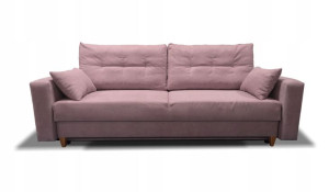 sofa KRISTI II fioletowa rozkładana sprężyny