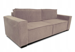 sofa SMART beż sztruks funkcja spania pojemnik
