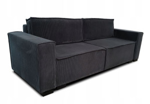 sofa SMART grafit sztruks funkcja spania pojemnik