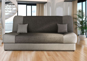 SOFA WERSALKA KANAPA JAŚ szara rozkładana sprężyny