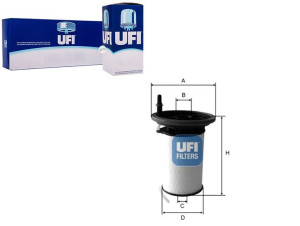 Filtr Paliwa Fiat Doblo 11- Ufi