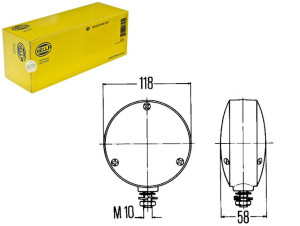 Lampa Kierunkowskazu (kolor Szkła: Pomarańczowy) I