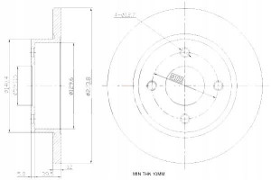 Tarcze Ham. 2szt Nissan P. Micra 93- Maxgear