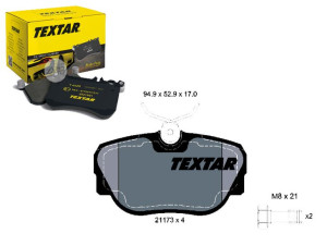 Klocki Hamulcowe Bmw Przód E30 82-94 Textar