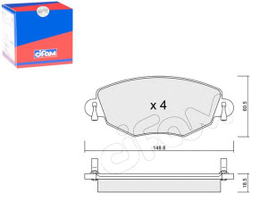 Klocki Hamulcowe Ford Mondeo Iii 00-07 Cifam